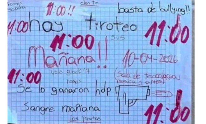 Amenazas escolares: cuando deja  de ser “broma” y pasa a ser problema