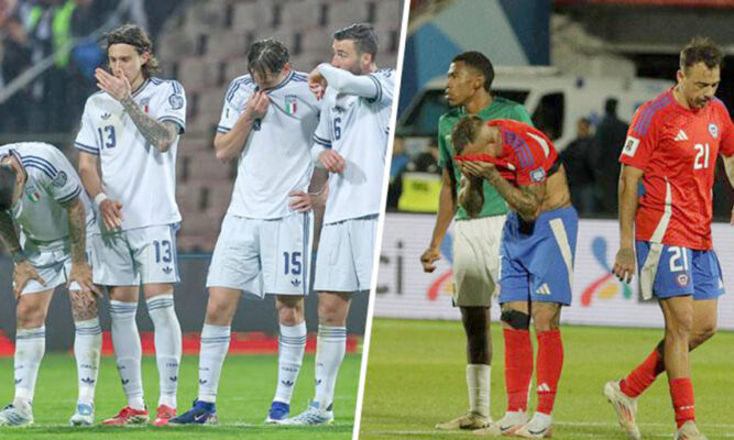 Las similitudes de los fracasos de Chile e Italia