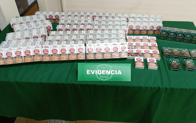 Incautan cigarrillos de contrabando  en almacén de villa Alfredo Lorca